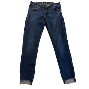 Kut From The Kloth Jeans Womens 6 Connie Skinny Jeans Dark Wash Raw Hem Pants